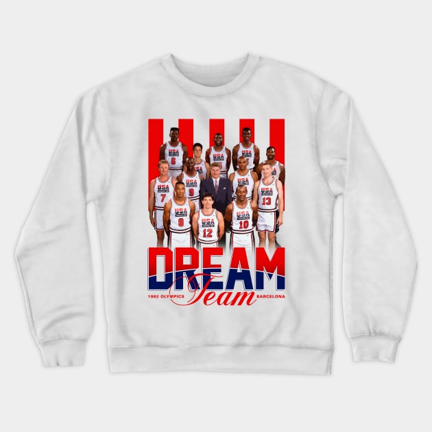 USA Dream Team Crewneck Sweatshirt by Juantamad